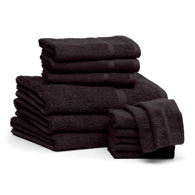 Serene Cotton Terry Bath Towel Set, 12 Pieces, , large