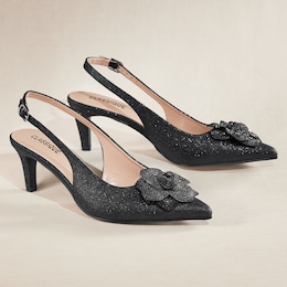 Classique Floral Slingback, , large