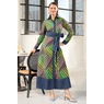 Faydia Cotton and Denim-Trim A-Line Maxi Shirtdress for Women, , large