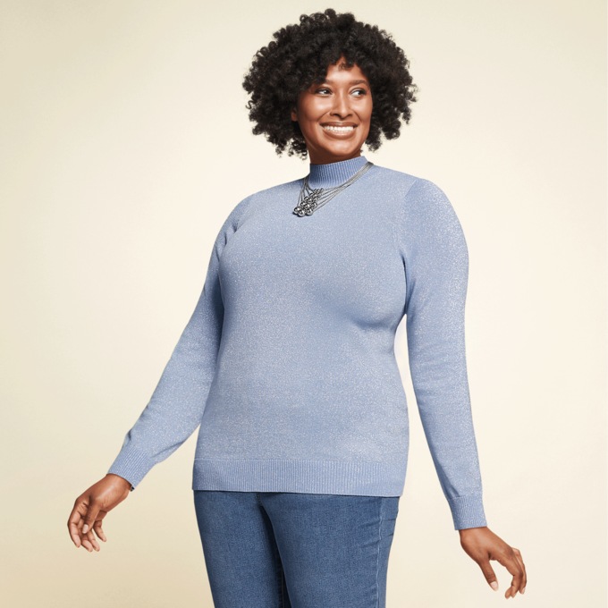Becca Mock-Neck Sweater, , large