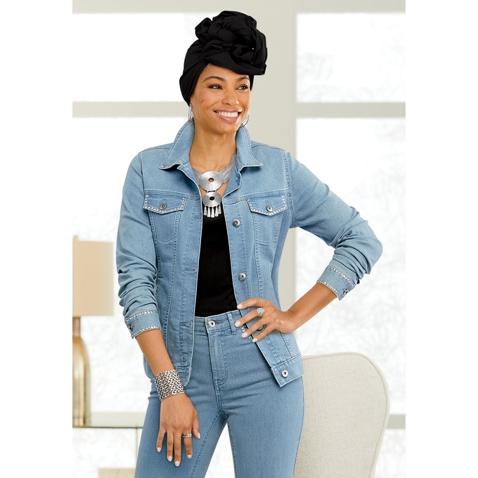 Maxine Denim Jacket, , large