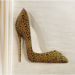 Cheetah Stiletto Metal Wall Art, , large