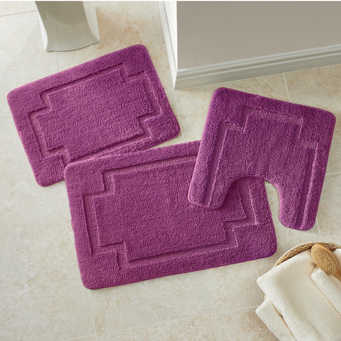 3-Piece Serene Bath Mat Set, , large