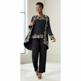 Pantsuits Dressy Sets Plus Size Evening Outfits ASHRO