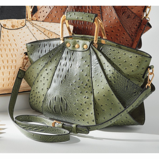 Croco Fan Bag, , large
