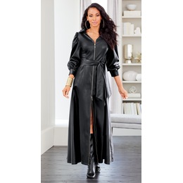 Jada Faux-Leather Maxi Dress, , large