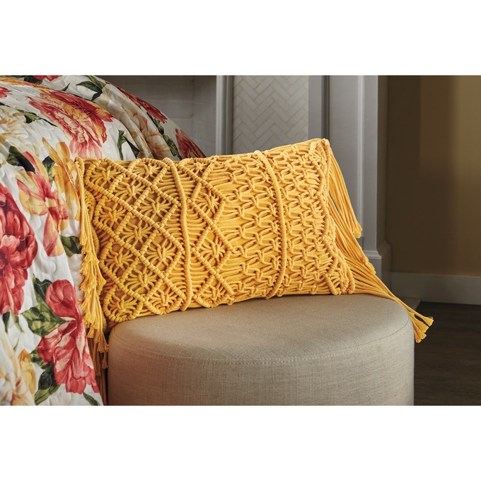Macramé Accent Pillow, , large