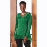 Libbie Satin Pleated Tunic, , large