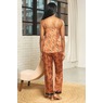 Gia 3-Piece Satin PJ & Robe Set for Women with Kimono, Cami and Pant, , large