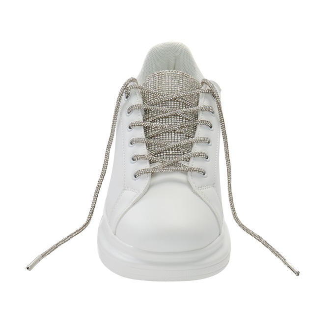 Azalea Wang Rhinestone-Shoelace Janan Sneaker with Rhinestone Tongue for Women, , large