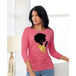 Shondra Praying Hands T-Shirt, , large