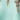 Goddess 3 Long Caftan, Birds Egg Green, swatch