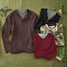 Men's Thermal Cotton-Blend Henley, , large