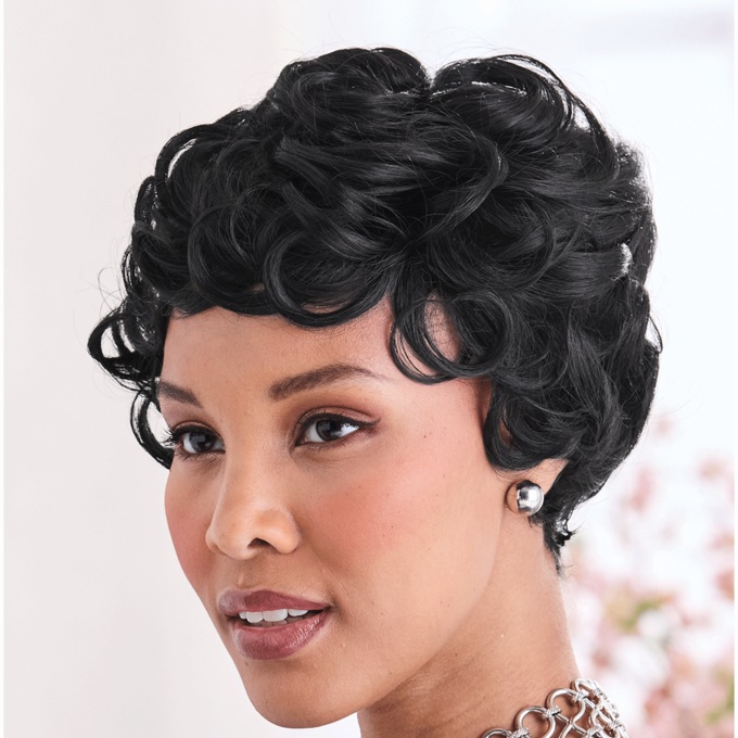 Cheri Human-Hair Blend Wig, , large