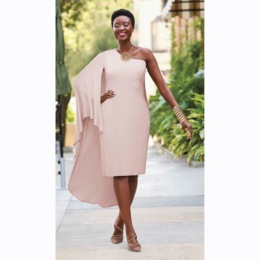 Tamisha One-Shoulder Dress, , large