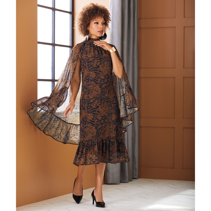 Jayme Cape Dress