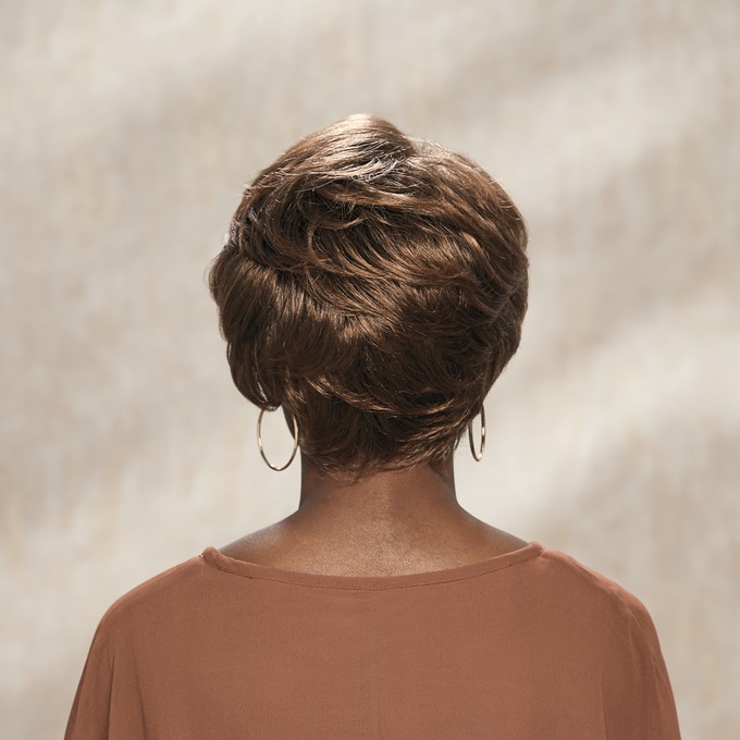 Broadway Wig, Honey Blonde Frosted Dark Brown, large