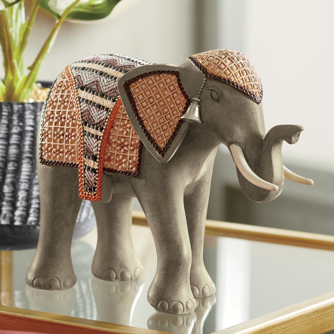 Royal Elephant Figurine, , large