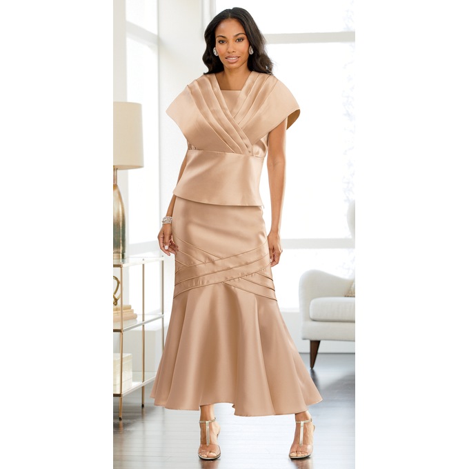 Raheema Pleated Top and Skirt, , large