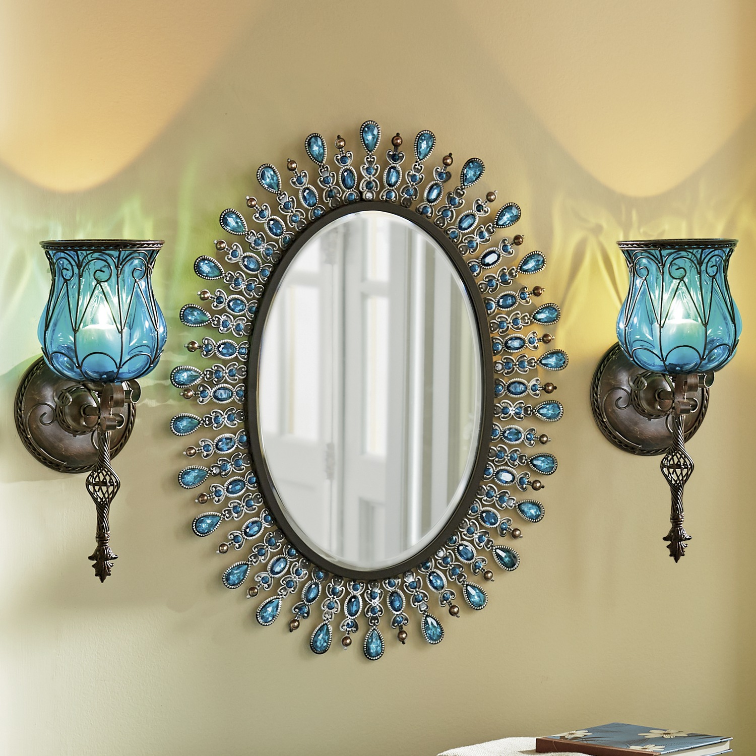 Captured glass wall sconce hot sale