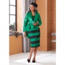 Suzanne Striped Skirt Suit, , large