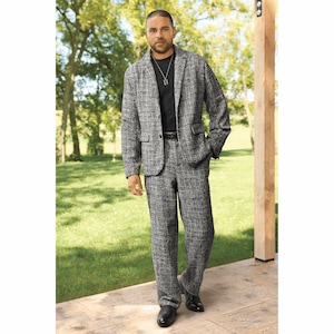Brandon Tweed Pants Suit, , large