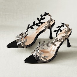 Classique Vine Dress Sandal with Rhinestones, , large