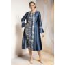 Shakese Metallic-Jacquard 2-Piece Midi Jacket Dress with Bell Cuffs, , large