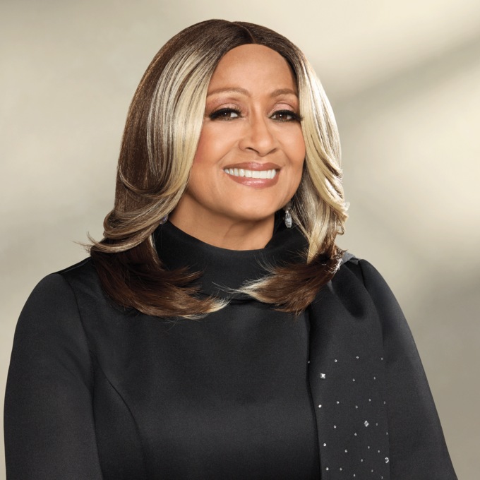 Dorinda Clark-Cole Divine Wig, Dark Brown Sunset Blonde, large