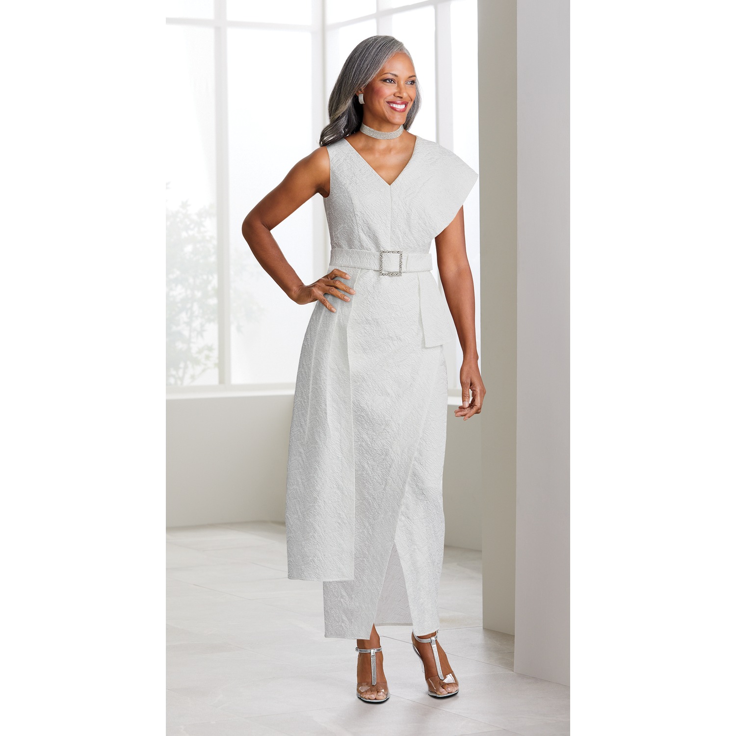 Laysha Textured Gown ASHRO