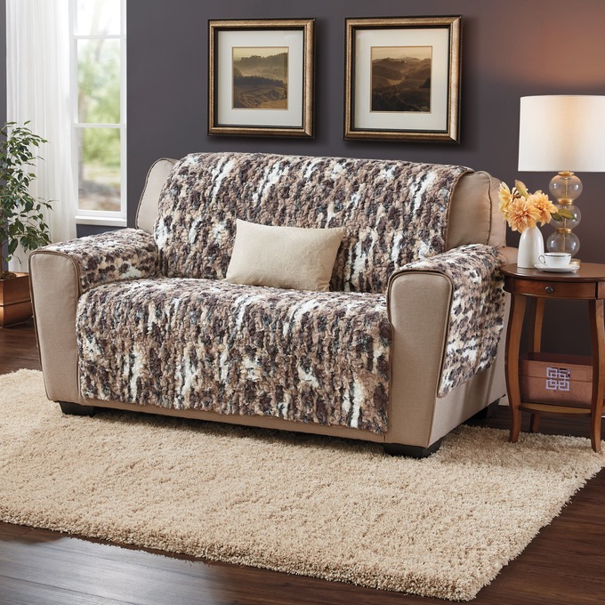 Faux-Fur Furniture Protector, , large