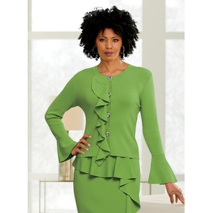 Decynda Ruffle Jacket, , large