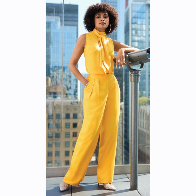Solange 3-Piece Pant Suit, Yellow, large