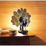 Penny Stained Glass Peacock Lamp, , large