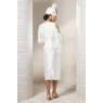 Gisella Skirt Suit, White, large