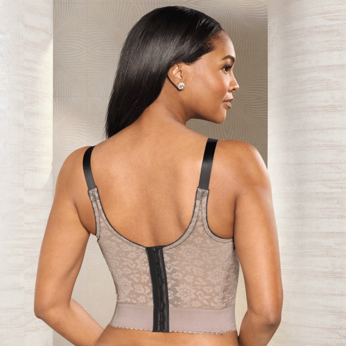 Rago Longline Wireless Women's Bra with Expandable Cups and Back Support, , large