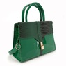 3-Piece Satchel Set with Croco Texture, , large