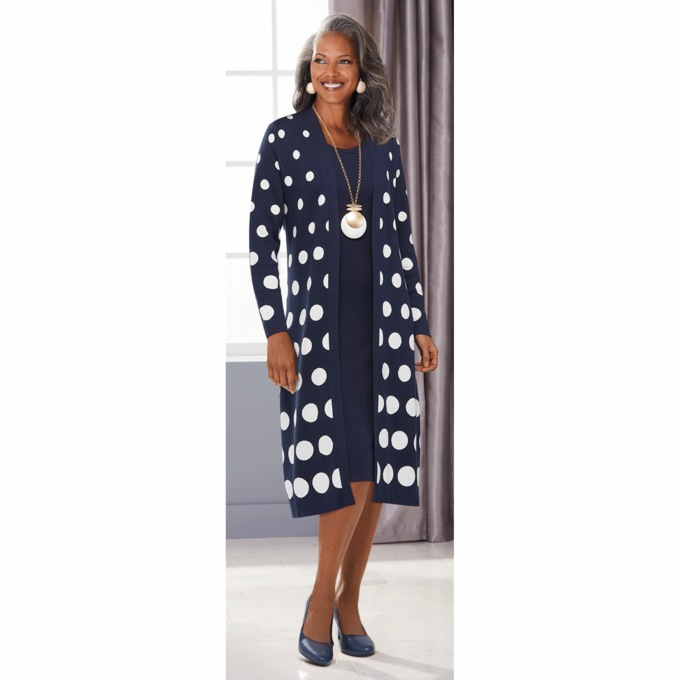 Akuba Sweater Jacket Dress, , large