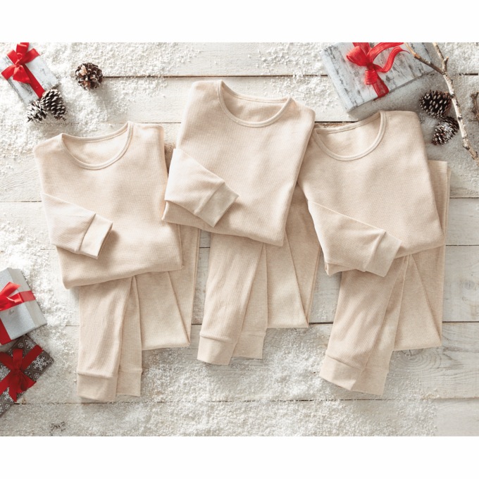 3-Pack Thermal Layering Set, Oatmeal Heather, large