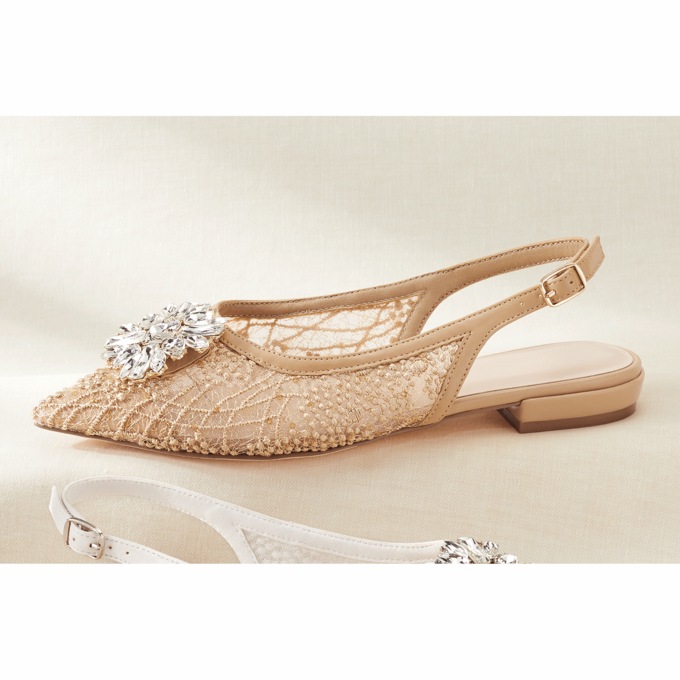 Embellished Pearl Slingback, , large