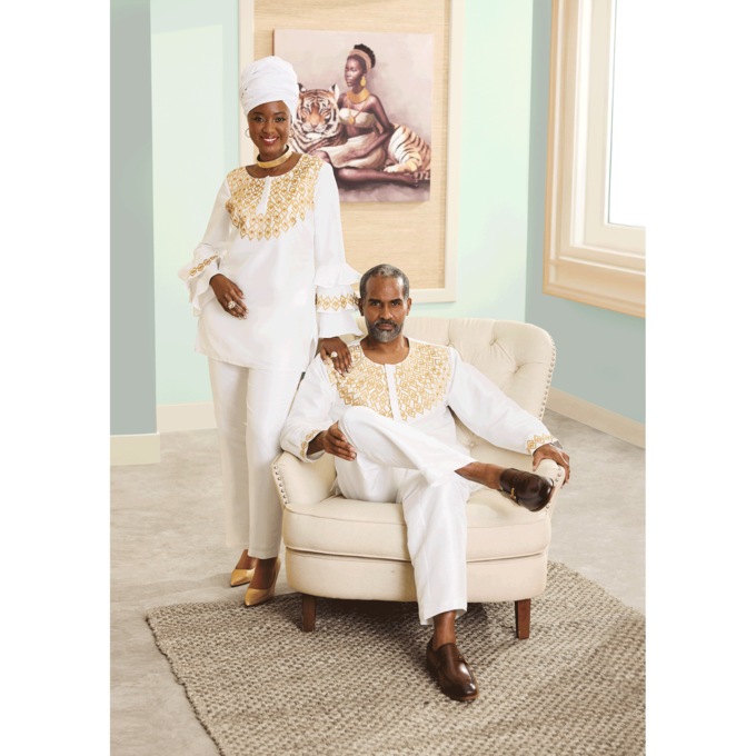 Zaire Embellished Pant Outfit and Embroidered Pant Set, , large