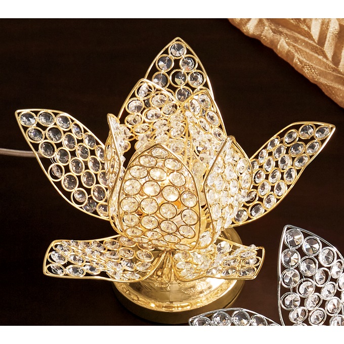 Crystal Lotus Lamp, , large
