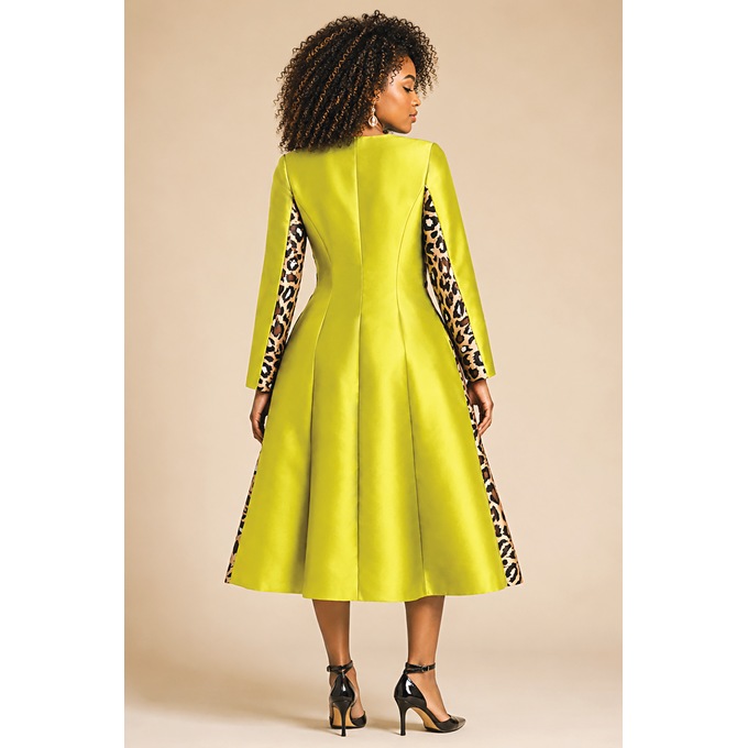 Walidah Jacket Dress with Midi Sheath and Rhinestone Accents, , large
