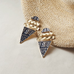 Blue Pattern Earrings, , large