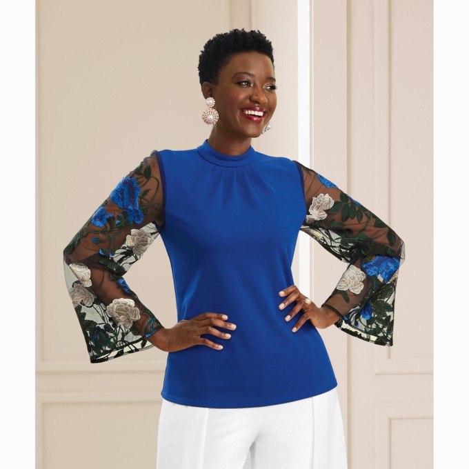 Gwynn Sheer Top, , large