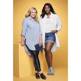 Julie Classic Button-Down Tunic, , large