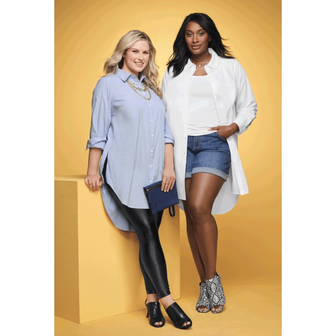 Julie Classic Button-Down Tunic, , large