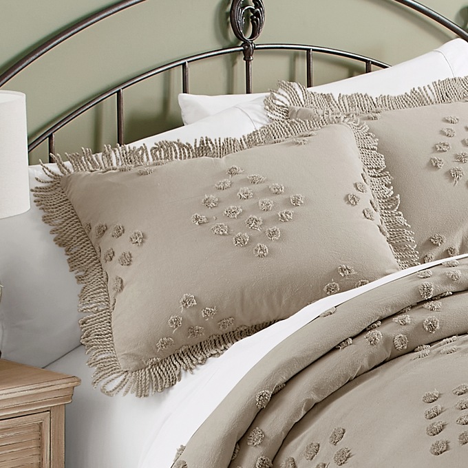 Harper Chenille Sham, , large