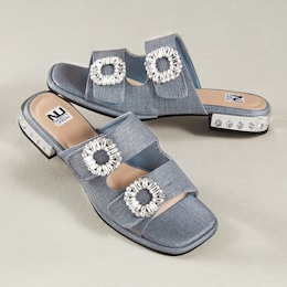 Ninety Union Resort Slide with Rhinestones and Hook-and-Loop Closure, , large