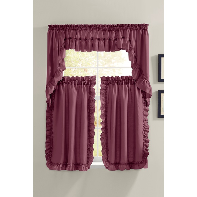 Mayfair Swag Pair, Berry, large